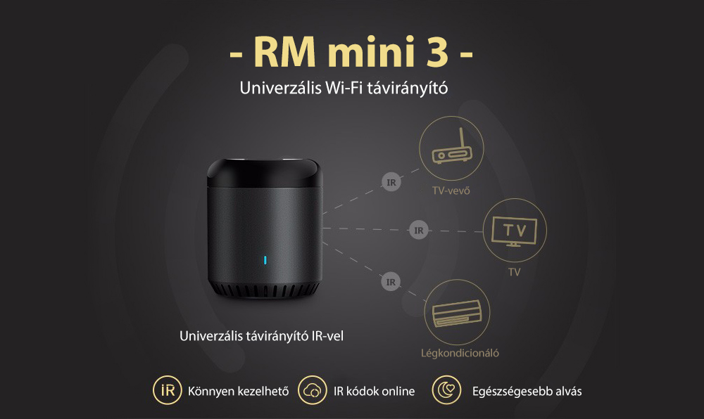 Intelligens Távirányító Broadlink RM Mini 3 wi-fi 4g