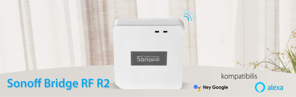 Sonoff Bridge RF R2 Intelligens Hub, Vezérlőeszköz, Alkalmazásvezérlés, 433 Mhz