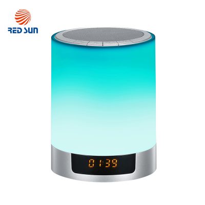 Okos Hordozható Wi-Fi hangszóró és RGB lámpa, Ébresztőóra, Bluetooth 4.0 Red Sun DY-29