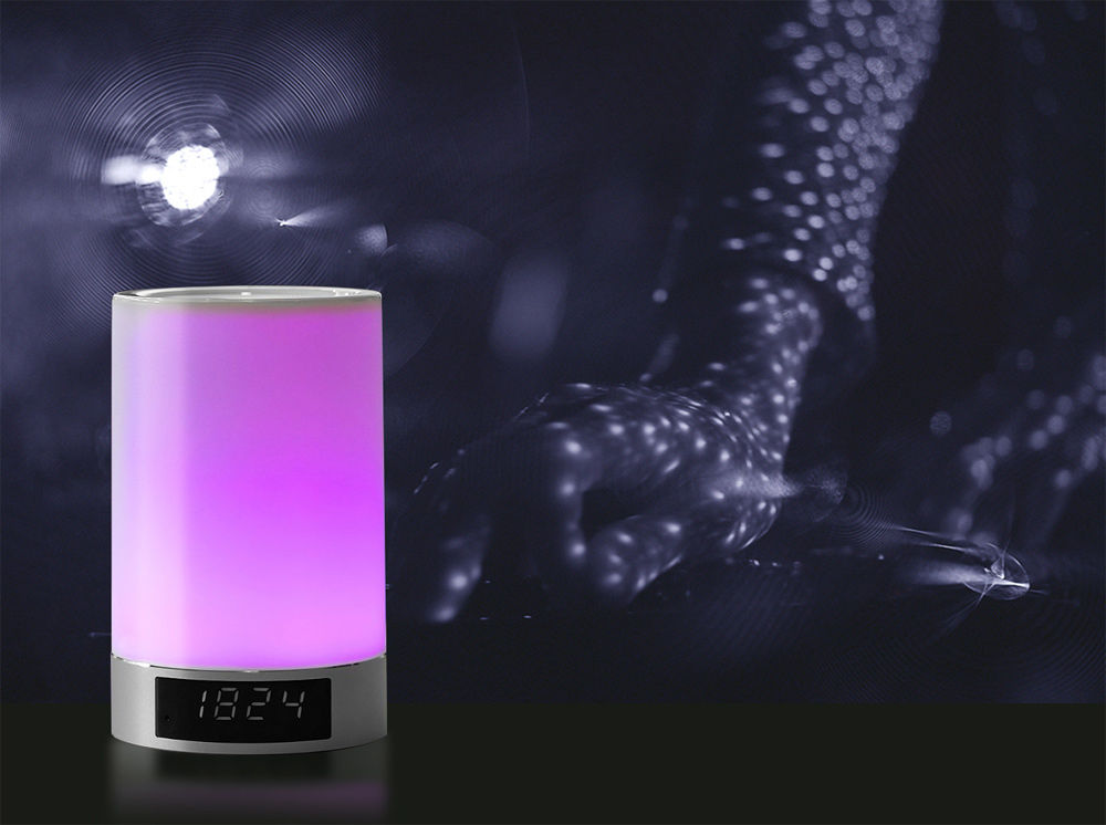 Hordozható Okos Hangszóró Érintéssel, Bluetooth, Vezeték nélküli, RGB LED Lámpával