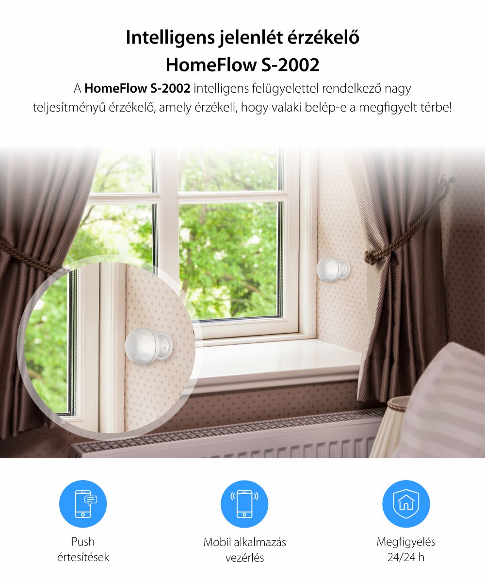 Ház Mozgás Vezeték Nélküli Érzékelő Homeflow S-2002, Értesítések, Működési jelenetek létrehozása