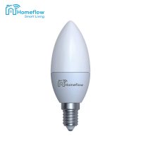Intelligens LED Vezeték Nélküli Homeflow B-5003, E14, 9W, 400lm, Tompítható, Meleg / Hideg fény, Mobiltelefon vezérlés