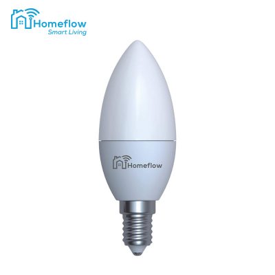 Intelligens LED Vezeték Nélküli Homeflow B-5003, E14, 9W, 400lm, Tompítható, Meleg / Hideg fény, Mobiltelefon vezérlés