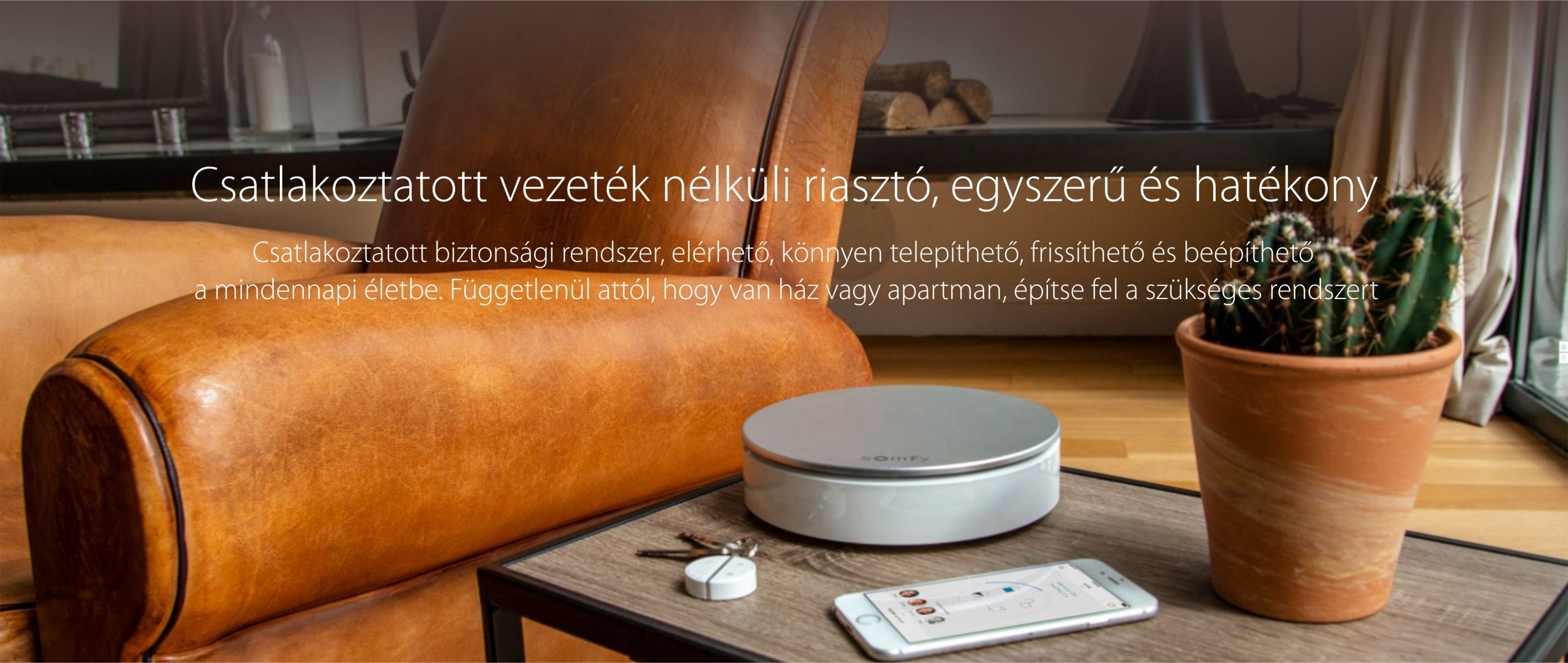 Riasztási Csomag Somfy Premium Home Alarm, Beltéri sziréna, Kültéri sziréna, Kulcstartók és INTELLITAG ™