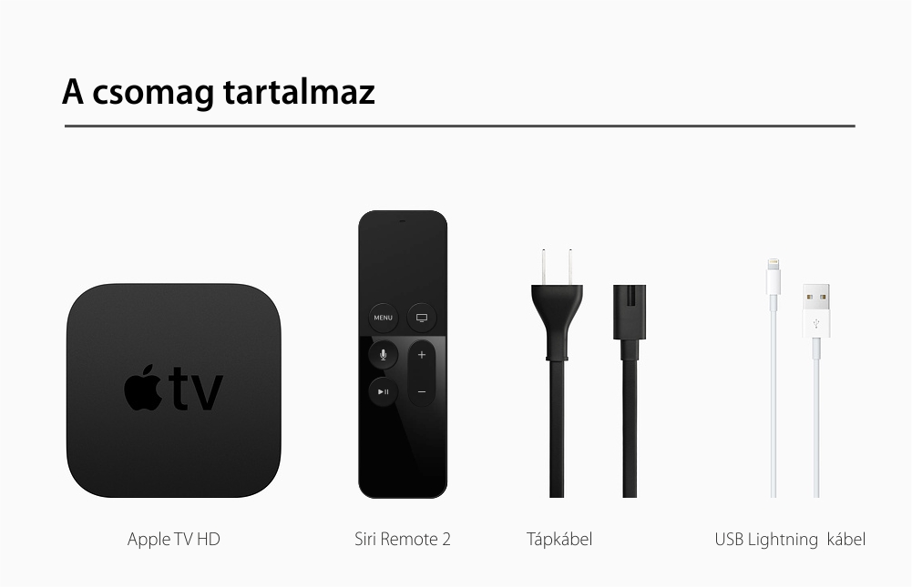 Apple TV, 32 GB, Full HD 1080p, MR912MP/A, fekete
