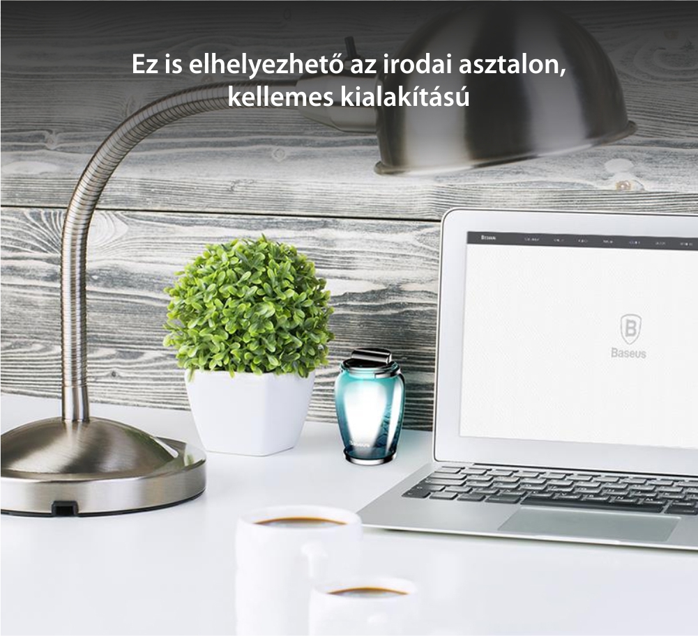 Autóillatosító Auto Baseus, AMROU-03, 2 íz, Gyönyörű üvegedénybe, Fekete