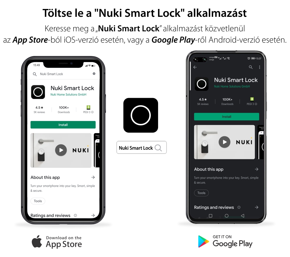 Okos Ajtózár Nuki Smart Lock 3.0, Vezeték nélküli, Bluetooth 5.0, Alkalmazásvezérlés, 10 m-es érzékelési tartomány