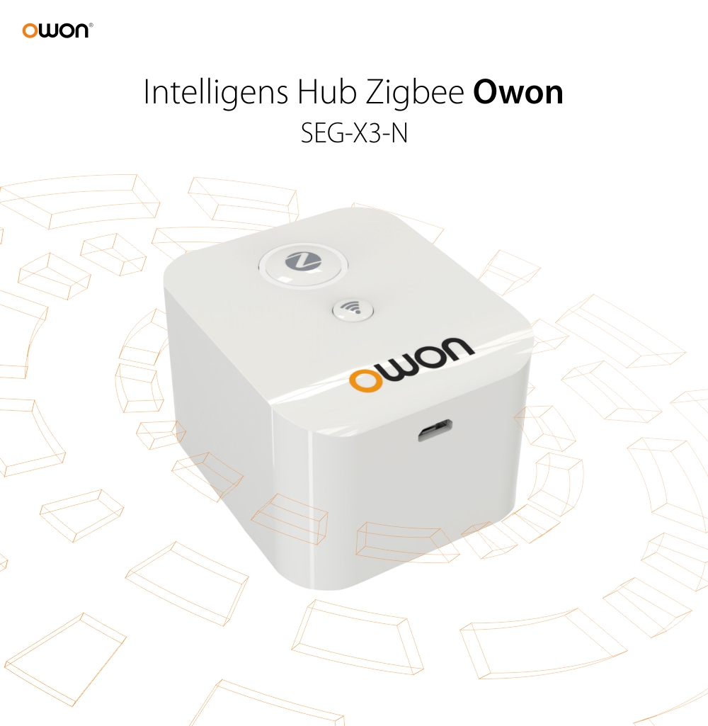 Intelligens Hub és Owon Parancsközpont, Otthoni automatizáláshoz, ZigBee, 2,4 GHz-es Wi-Fi, Alkalmazásvezérlés