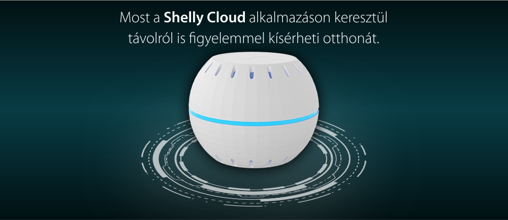 Shelly H&T Hőmérséklet és Páratartalom Érzékelő, Wi-Fi, Alkalmazásfigyelés, Előzmények ellenőrzése
