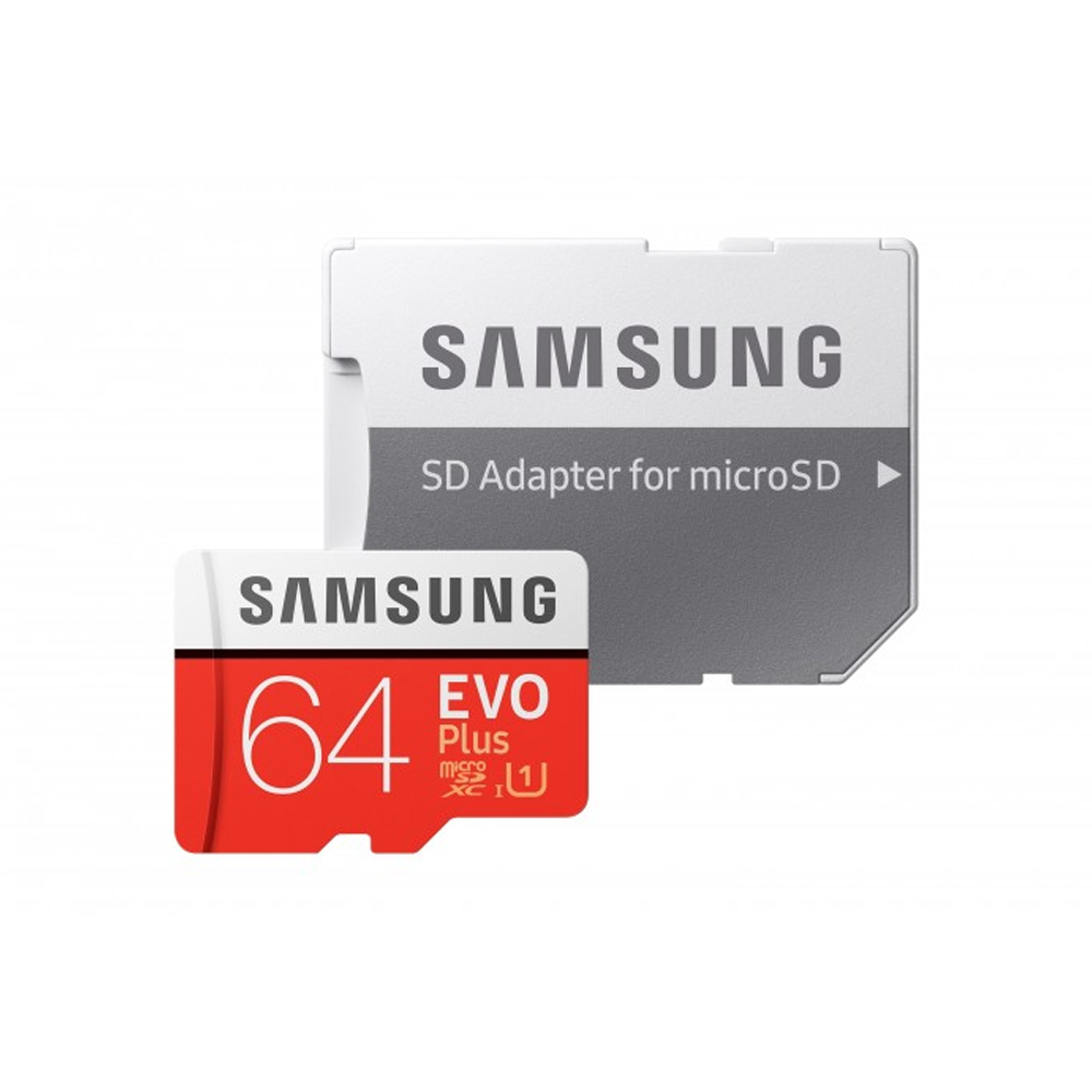 Samsung EVO Plus 64 GB MicroSD Memóriakártya, MB-MC64HA