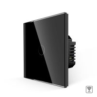 Egyszerű Üveg Érintőkapcsoló LUXION, Wi-Fi-vel culoare neagra