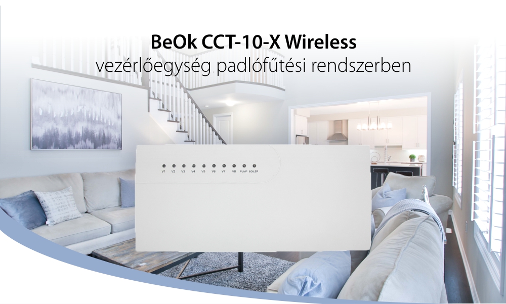 BeOk CCT-10-X Wireless Hub Padlófűtési Rendszer Vezérlőegység