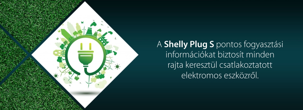 Shelly Plug S aljzat, Wi-Fi, 2500 W, Fogyasztásfigyelés, Programozás, Fehér