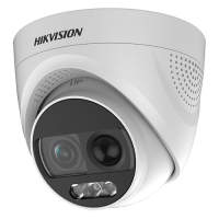 HikVision ColorVU Analog HD megfigyelő kamera, 2MP felbontás, 2.8mm objektív, Infravörös, Riasztó