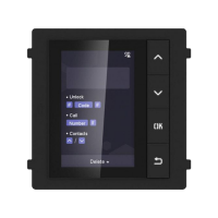 HikVision DS-KD-DIS TFT LCD Kijelző Modul, Moduláris kaputelefonhoz, 4 gomb, Digitális kijelző