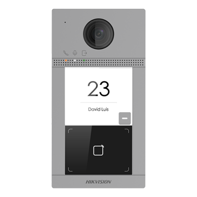HikVision DS-KV8113-WME1 Videó Kaputelefon Külső Panel, Integrált beléptető vezérlés, 3 méteres IR-távolság, 2 MP kamera, 1080P felbontás