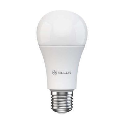 Okos LED Izzó TELLUR, Wi-Fi, Szabályozható, E27, 9W, 820 lm