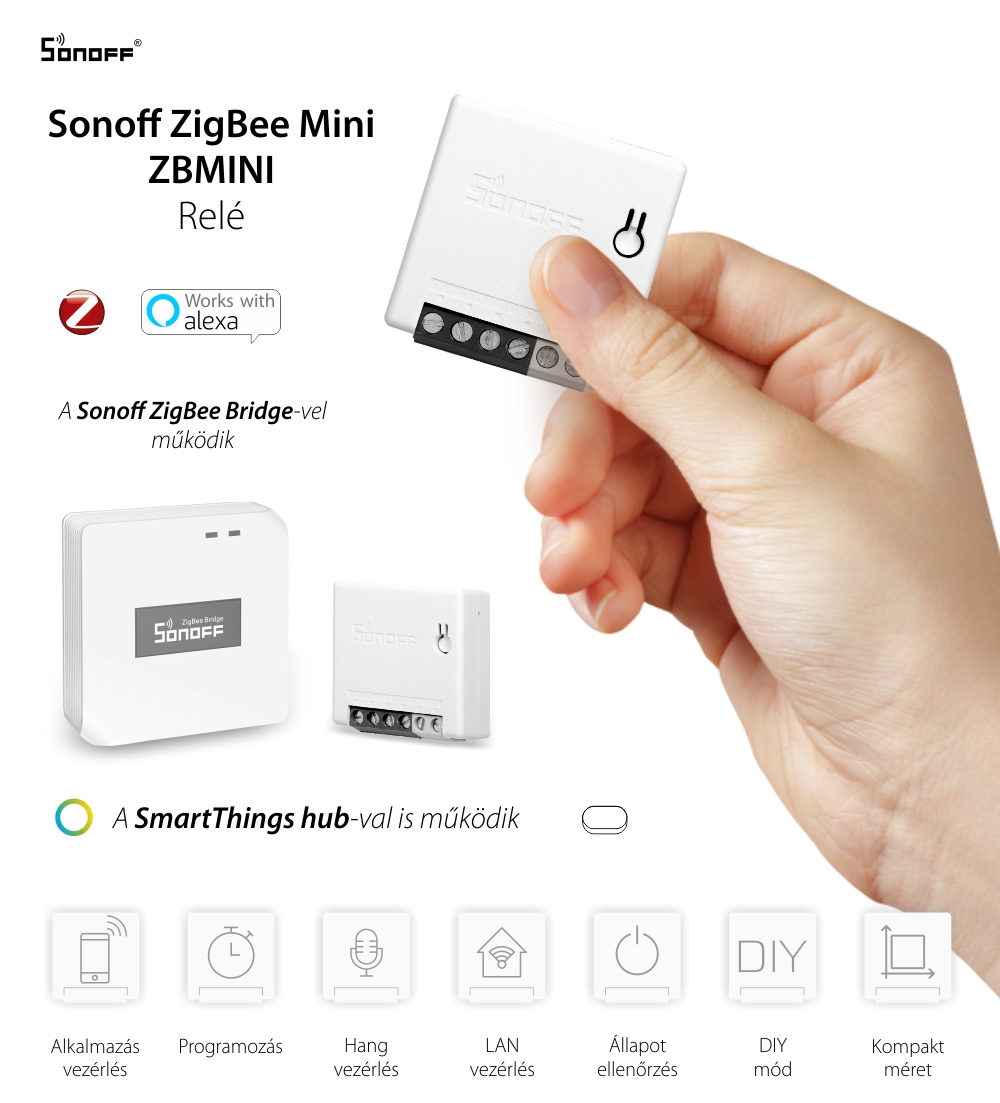 Sonoff ZigBee Mini Relé, Programozás, Távirányító, ZigBee 3.0 Protokoll