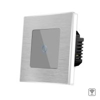 Egyszerű Üveg Érintőkapcsoló Wi-Fi Alumínium keret LUXION culoare gri