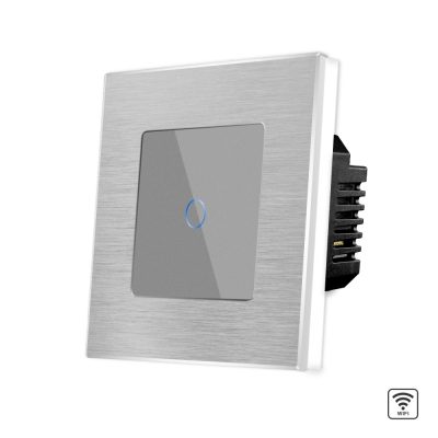 Egyszerű Üveg Érintőkapcsoló Wi-Fi Alumínium keret LUXION culoare gri