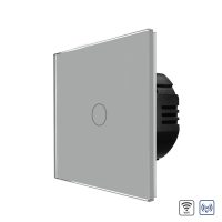 Egyszerű Üveg Érintőkapcsoló LUXION, Wi-Fi + RF433 culoare gri