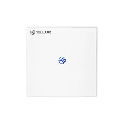 Egyszerű Wi-Fi Érintőkapcsoló Tellúr Üvegkerettel, SS1N, 1 port