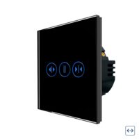 LUXION Wi-Fi Drapéria / Függöny Üveg Érintőkapcsoló culoare neagra