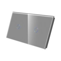 LUXION Egyszerű + Egyszerű Üveg Érintőkapcsoló Panel culoare gri
