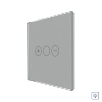 LUXION Fényerőszabályzós Dimmer Üveg Érintőkapcsoló Panel culoare gri