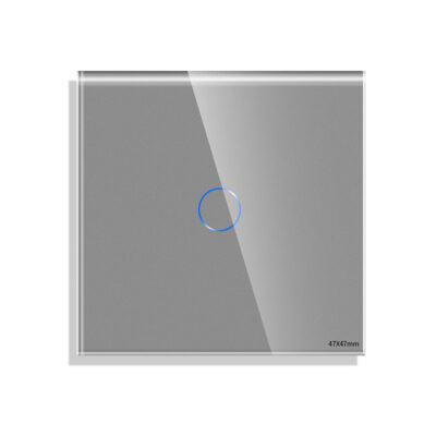 LUXION Egyszerű Mini Üveg Érintőkapcsoló Panel, Üveg vagy Alumínium Sorolókerethez culoare gri