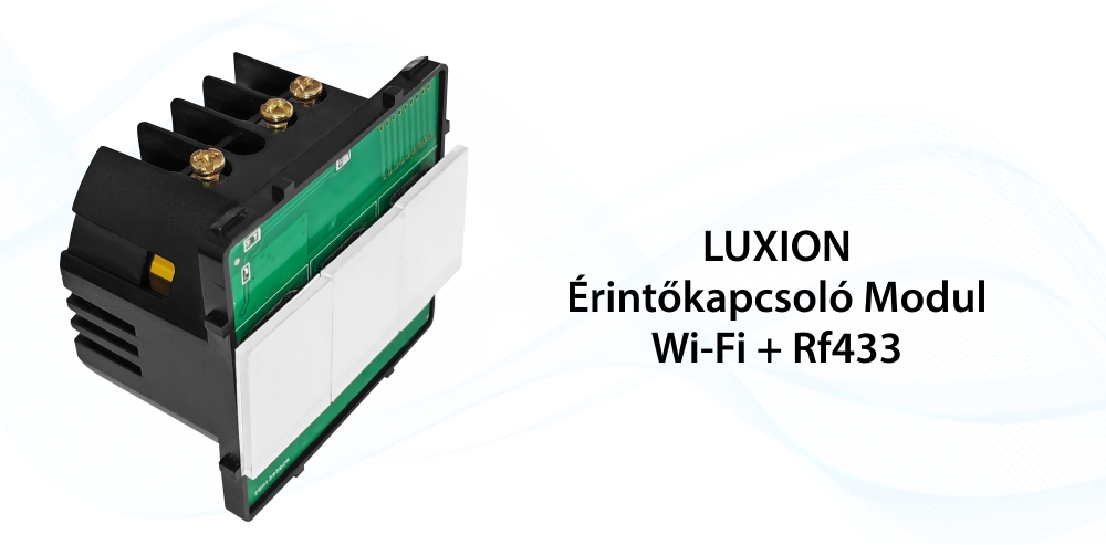 LUXION Egyszerű Dimmer, Wi-Fi + RF433 Érintőkapcsoló Modul
