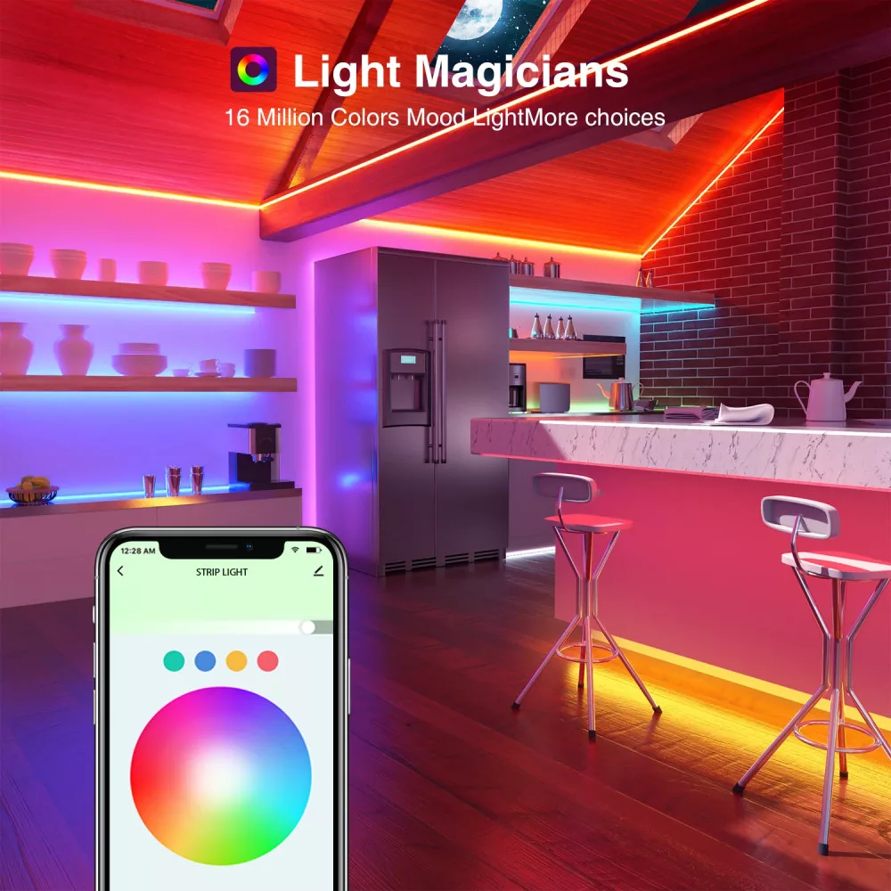 Okos LED Szalagkészlet Smart NiteBird SL3 LED , Wi-Fi, 2 x 5 méter, Alkalmazásvezérlés, Zene érzékelő