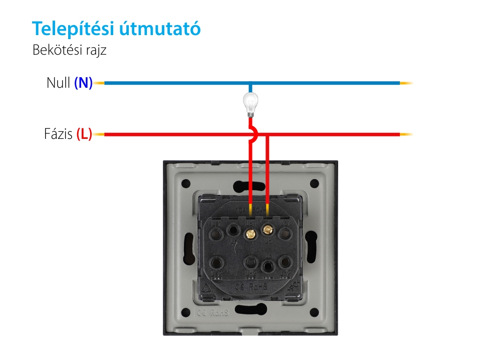 LUXION Egyszerű Mechanikus Nyomógomb Impulzus Modul, Reset / Visszatérő Funkcióval