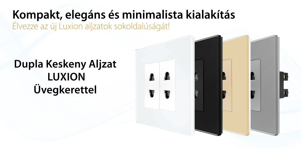 LUXION Dupla Keskeny Ajzat Üveg Konnektor