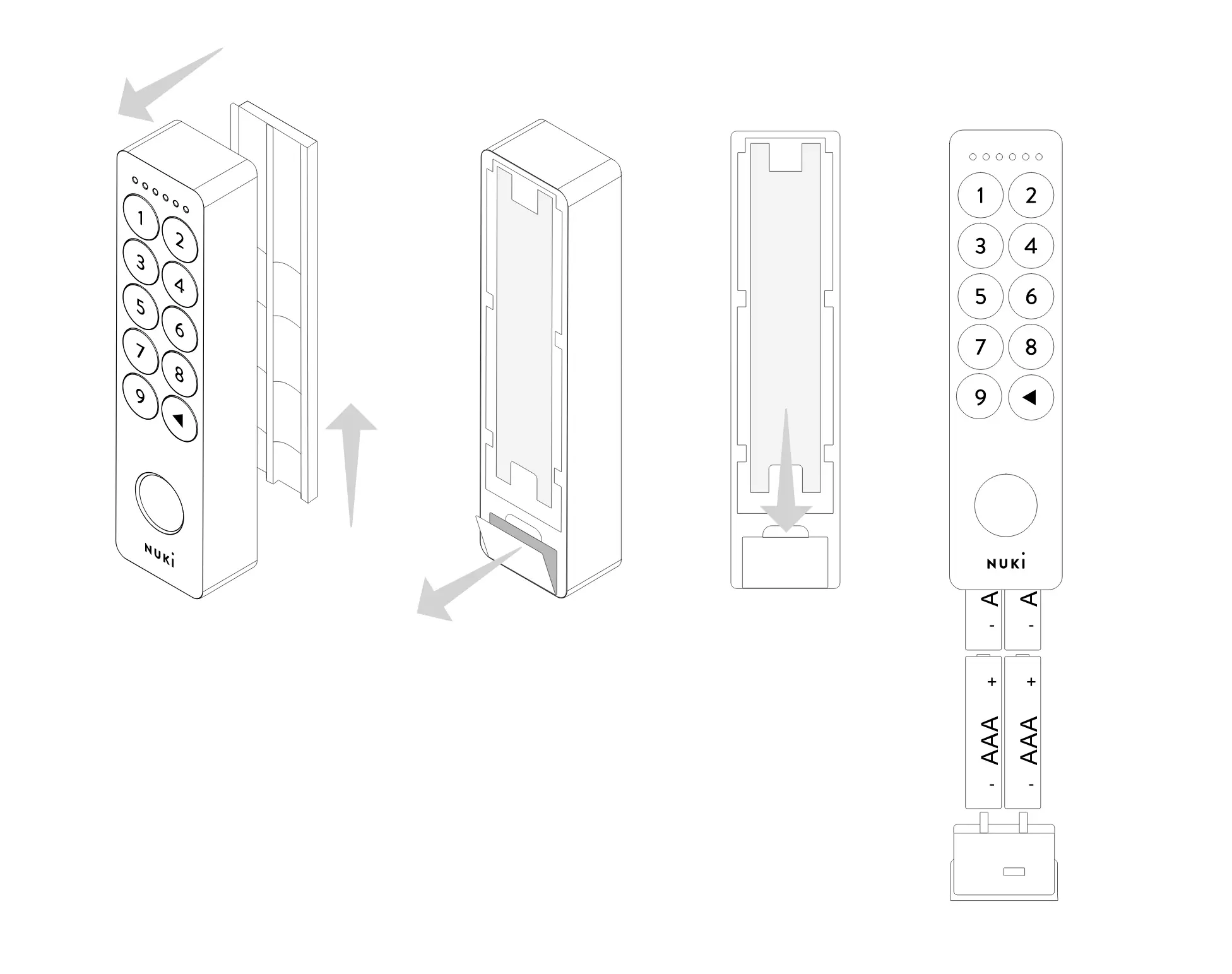 Inteligens Nuki Keypad 2.0 billentyűzet, Nuki Smart Lockhoz, PIN-kód és ujjlenyomat-olvasóval (Fingerprint)