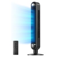 Toronyventilátor DREO Cruiser DR-HTF019, 6 sebességfokozat, 4 funkció, 106 cm, HyperSilent 30 dB, 90°-os oszcilláció, Távirányítóval, Fekete