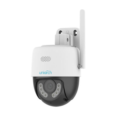 Uniarch PT IP kültéri kamera, Wi-Fi, 3MP felbontás, 4 mm-es lencse, 30 m-es IR, 10 m-es WL, kétirányú hanggal