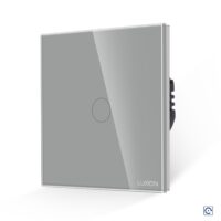 LUXION Nyomógomb Impulzus Érintőkapcsoló 12/24V Egyenáramhoz culoare gri