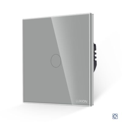 LUXION Nyomógomb Impulzus Érintőkapcsoló 12/24V Egyenáramhoz culoare gri