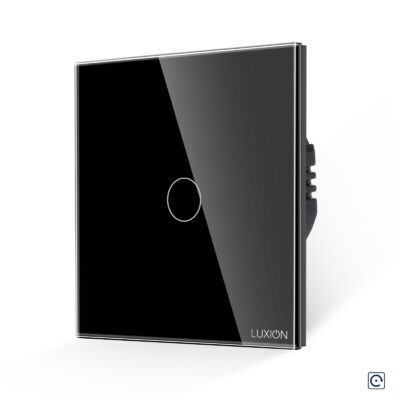LUXION Nyomógomb Impulzus Érintőkapcsoló 12/24V Egyenáramhoz culoare neagra