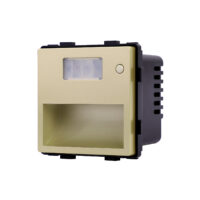 LUXION Mozgásérzékelő + Lábfény, Folyosó Lépcső Kapcsoló Modul culoare aurie